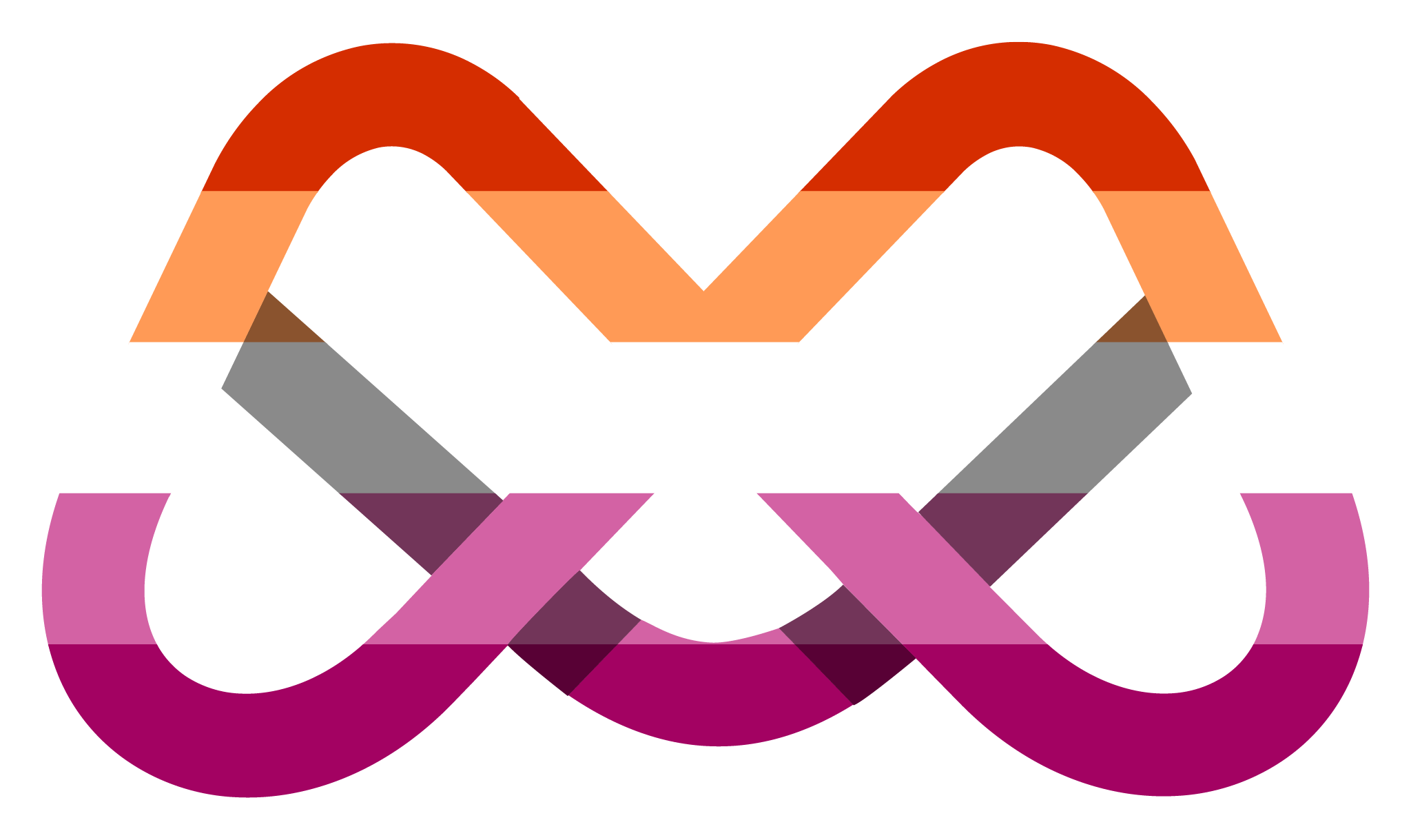 Joystick.tv icon in the Lesbian Pride flag colors