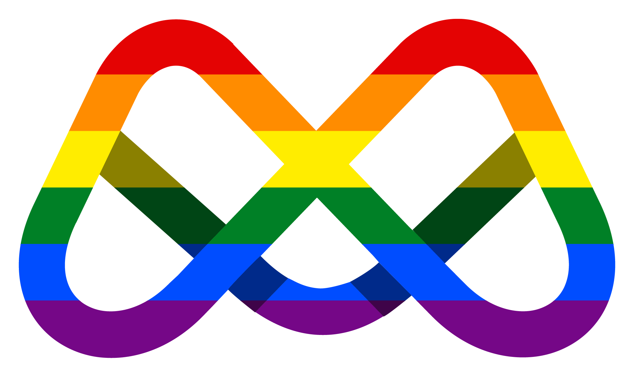 Joystick.tv icon in the LGBTQ+ Pride flag colors